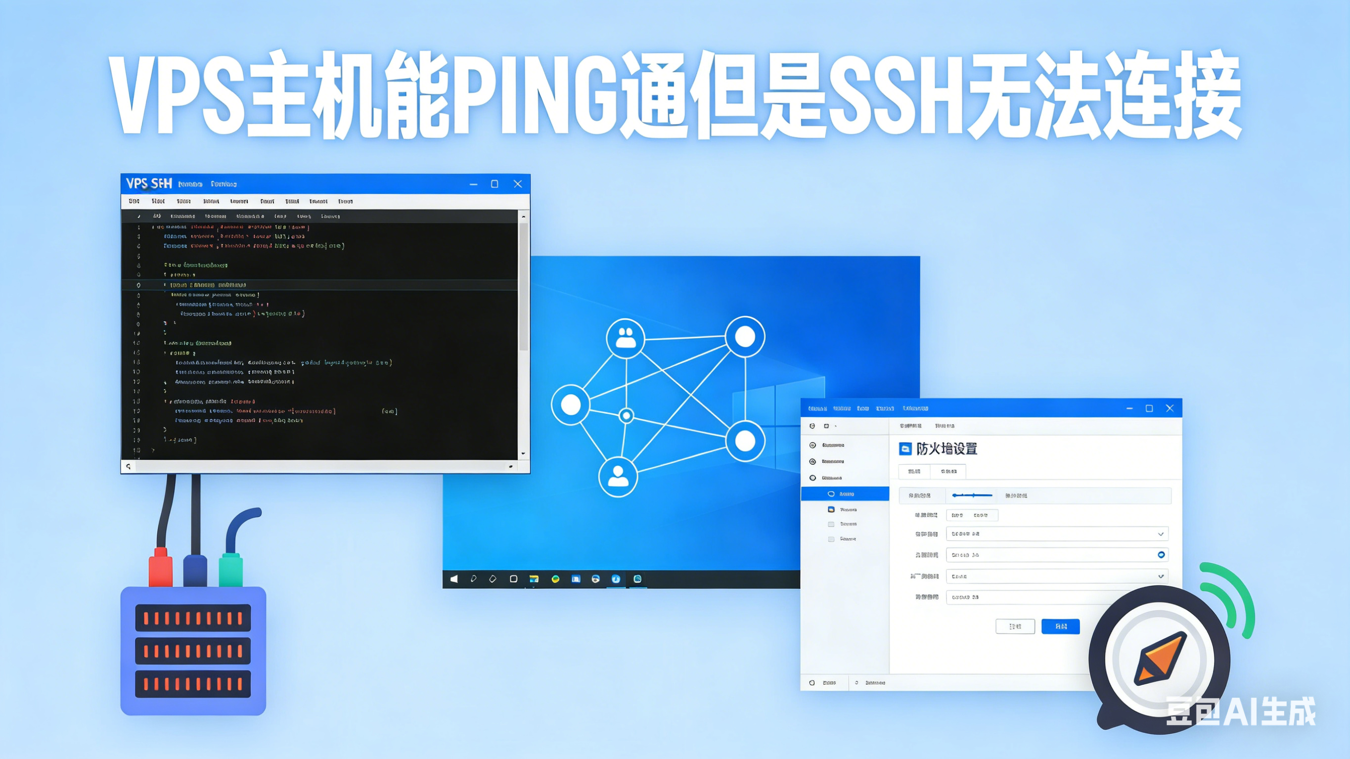 VPS教程：VPS主机能PING通但是SSH无法连接