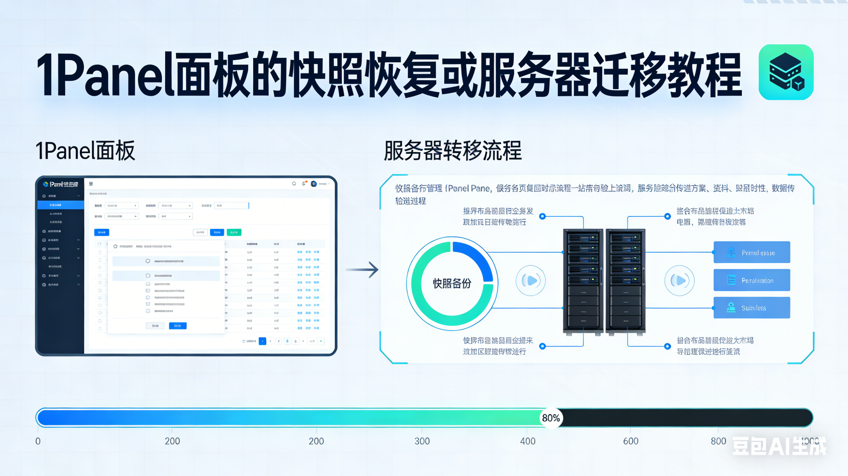1panel面板的快照恢复或服务器业务迁移教程