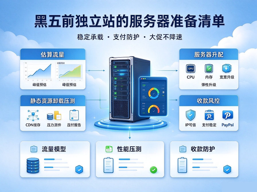 黑五促销来临！独立站应该提前做好的服务器准备
