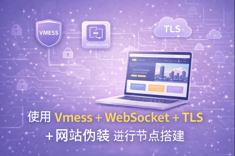 使用Vmess + WebSocket + TLS + 网站伪装进行节点搭建