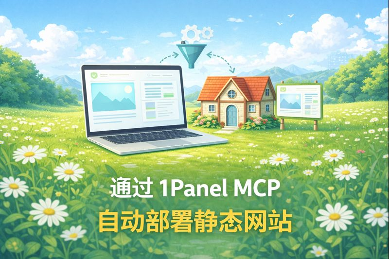 通过 1Panel MCP 自动部署静态网站