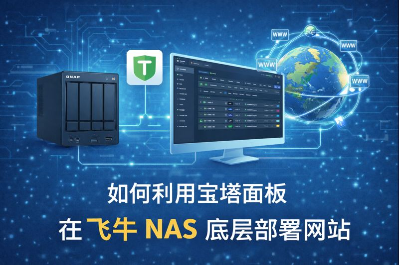 如何利用宝塔面板在飞牛 NAS 底层部署网站