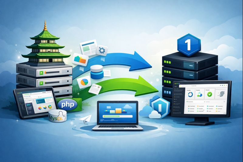 如何将宝塔上的网站迁移至1Panel上