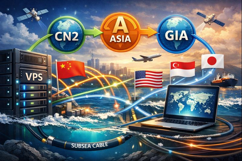 各种VPS常见的网络线路科普